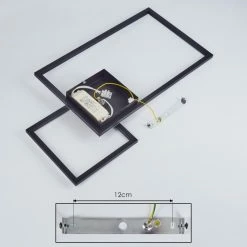 Hofstein Doyon Deckenleuchte LED Schwarz, 1-flammig 16 Hofstein Doyon Deckenleuchte LED Schwarz, 1-flammig -LED Leuchten Verkäufe doyon deckenleuchte h3457092 4