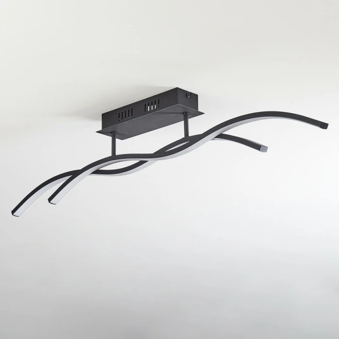 Hofstein Eaglesham Deckenleuchte LED Schwarz, 1-flammig 8 Hofstein Eaglesham Deckenleuchte LED Schwarz, 1-flammig – Bild 8