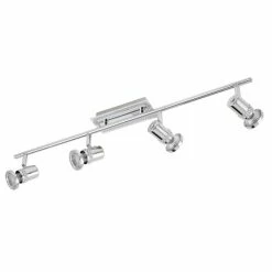 Eglo Leuchten Eglo BONARES Deckenspot LED Chrom, Kristalloptik, 4-flammig