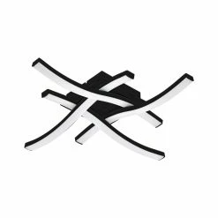 Eglo Leuchten Eglo CABEZAS Deckenleuchte LED Schwarz, 4-flammig