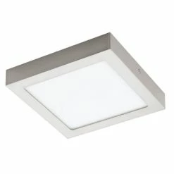 Hofstein Eglo FUEVA Deckenleuchte LED Nickel-Matt, 1-flammig