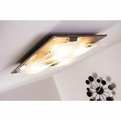 Eglo Leuchten Eglo GUADIANO Deckenleuchte LED Nickel-Matt, 4-flammig -LED Leuchten Verkäufe eglo guadiano deckenleuchte 93398 10