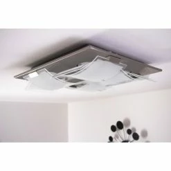 Eglo Leuchten Eglo GUADIANO Deckenleuchte LED Nickel-Matt, 4-flammig -LED Leuchten Verkäufe eglo guadiano deckenleuchte 93398 11