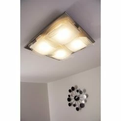Eglo Leuchten Eglo GUADIANO Deckenleuchte LED Nickel-Matt, 4-flammig -LED Leuchten Verkäufe eglo guadiano deckenleuchte 93398 23