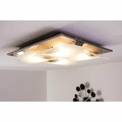 Eglo Leuchten Eglo GUADIANO Deckenleuchte LED Nickel-Matt, 4-flammig -LED Leuchten Verkäufe eglo guadiano deckenleuchte 93398 9