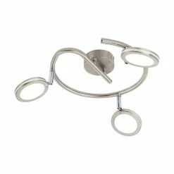Eglo Leuchten Eglo KARYSTOS Deckenspot LED Nickel-Matt, 3-flammig