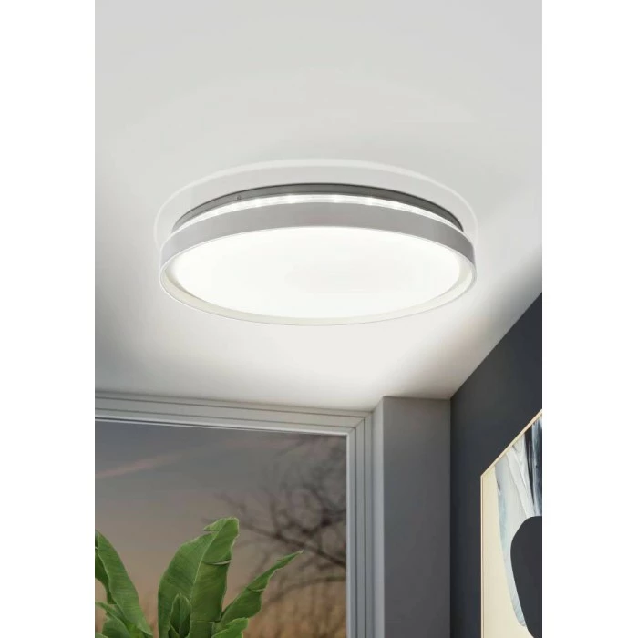 Eglo Leuchten ISCUANDE Deckenleuchte LED Weiß, 1-flammig, Fernbedienung 1 Eglo Leuchten ISCUANDE Deckenleuchte LED Weiß, 1-flammig, Fernbedienung