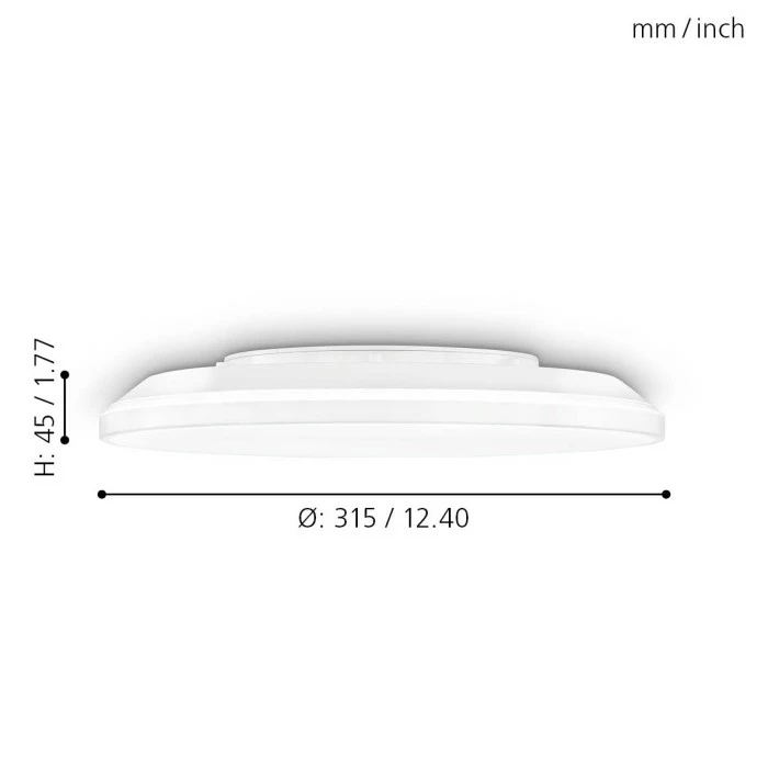 Eglo Leuchten KAOKI Aufbauleuchte LED Weiß, 1-flammig 4 Eglo Leuchten KAOKI Aufbauleuchte LED Weiß, 1-flammig – Bild 4