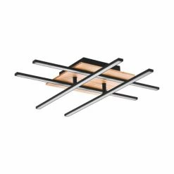 Eglo Leuchten MARINELLO Deckenleuchte LED Schwarz, Braun, 1-flammig