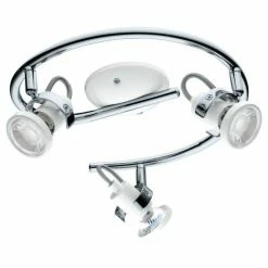 Hofstein Eglo Leuchten TUKON Deckenleuchte LED Chrom, Weiß, 3-flammig