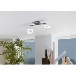 Eglo Leuchten Eglo LITAGO CRYSTAL Deckenspot LED Nickel-Matt, Kristalloptik, 2-flammig