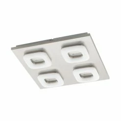 Eglo Leuchten Eglo LITAGO Deckenleuchte LED Nickel-Matt, 4-flammig