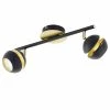 Eglo Leuchten Eglo NOCITO Deckenspot LED Schwarz, Gold, 2-flammig