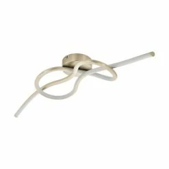 Eglo Leuchten Eglo NOVAFELTRIA Deckenleuchte LED Nickel-Matt, 1-flammig