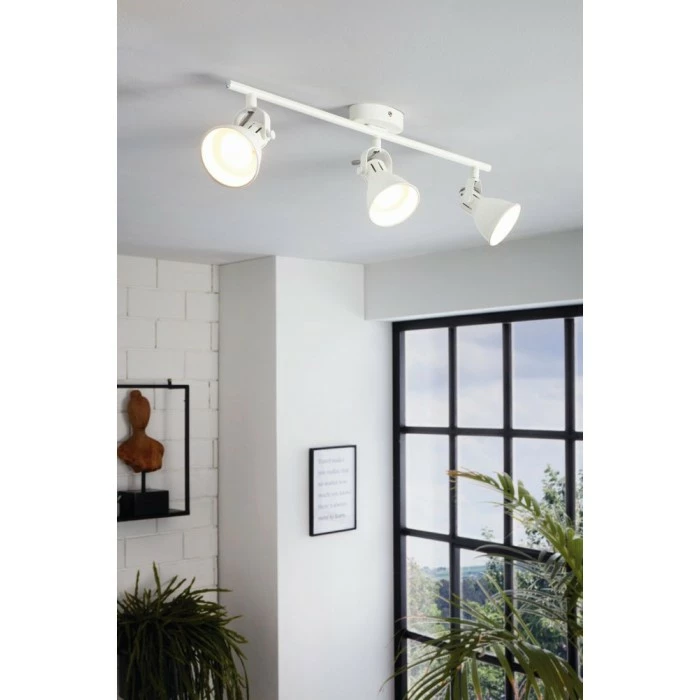 Eglo Leuchten EGLO SERAS Deckenspot LED Weiß, 3-flammig 2 Eglo Leuchten EGLO SERAS Deckenspot LED Weiß, 3-flammig – Bild 2