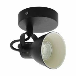 Eglo Leuchten EGLO SERAS Wandspot LED Schwarz, 1-flammig
