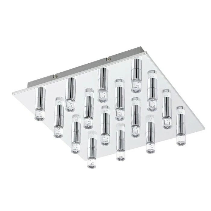 Eglo Leuchten Eglo TEOCELO Deckenleuchte LED Chrom, 16-flammig 2 Eglo Leuchten Eglo TEOCELO Deckenleuchte LED Chrom, 16-flammig – Bild 2