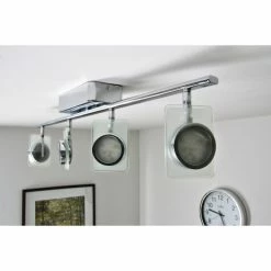 Eglo Leuchten Eglo TINNARI Lichtschiene LED Chrom, 4-flammig -LED Leuchten Verkäufe eglo tinnari lichtschiene 91635 do1 15