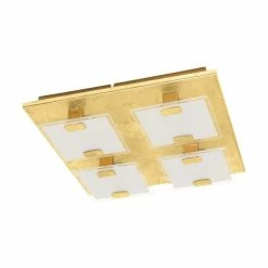 Eglo Leuchten Eglo VICARO Deckenleuchte LED Gold, 4-flammig