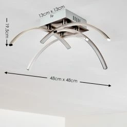 Hofstein Elia Deckenleuchte LED Chrom, 1-flammig -LED Leuchten Verkäufe elia deckenleuchte h167398 1