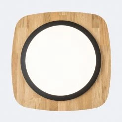 Elobra Kinderleuchten Elobra Argentina Deckenleuchte LED Schwarz, Naturfarben, 1-flammig