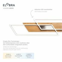 Elobra Kinderleuchten Elobra Panama Deckenleuchte LED Naturfarben, 2-flammig -LED Leuchten Verkäufe elobra panama deckenleuchte 138335 6