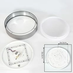 Hofstein Elsa Deckenleuchte LED Weiß, 1-flammig -LED Leuchten Verkäufe elsa deckenleuchte h3390825 4