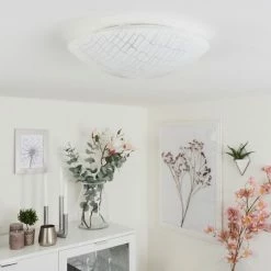 Hofstein Emibois Deckenleuchte LED Chrom, 1-flammig -LED Leuchten Verkäufe emibois deckenleuchte h3458853 4