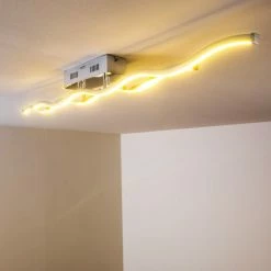 Paul Neuhaus Leuchten EMMA Deckenleuchte LED Edelstahl, 2-flammig -LED Leuchten Verkäufe emma deckenleuchte 8450 17 11