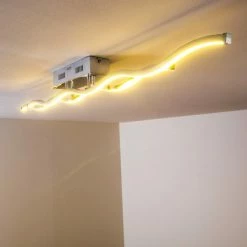 Paul Neuhaus Leuchten EMMA Deckenleuchte LED Edelstahl, 2-flammig -LED Leuchten Verkäufe emma deckenleuchte 8450 17 7