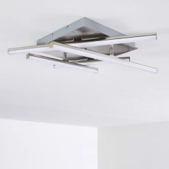 Hofstein Eriz Deckenleuchte LED Nickel-Matt, 4-flammig, Fernbedienung, Farbwechsler 49 Hofstein Eriz Deckenleuchte LED Nickel-Matt, 4-flammig, Fernbedienung, Farbwechsler -LED Leuchten Verkäufe eriz deckenleuchte h3298121 do2 12