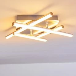 Hofstein Eriz Deckenleuchte LED Nickel-Matt, 4-flammig, Fernbedienung, Farbwechsler 67 Hofstein Eriz Deckenleuchte LED Nickel-Matt, 4-flammig, Fernbedienung, Farbwechsler -LED Leuchten Verkäufe eriz deckenleuchte h3298121 do2 30