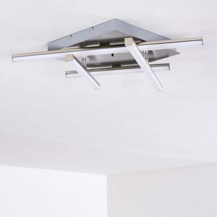 Hofstein Eriz Deckenleuchte LED Nickel-Matt, 4-flammig, Fernbedienung, Farbwechsler 36 Hofstein Eriz Deckenleuchte LED Nickel-Matt, 4-flammig, Fernbedienung, Farbwechsler – Bild 36