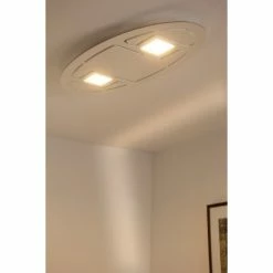 Eva Luz Evaluz Ellipse Deckenleuchte LED Wei&szlig;, 2-flammig -LED Leuchten Verkäufe evaluz ellipse deckenleuchte 50412 2