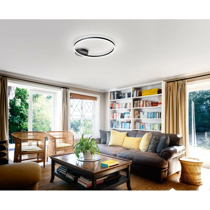 Fabas Luce Giotto Deckenleuchte LED Schwarz, 1-flammig 1 Fabas Luce Giotto Deckenleuchte LED Schwarz, 1-flammig