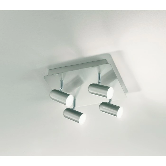 Fabas Luce Spotty Deckenleuchte LED Nickel-Matt, 4-flammig 3 Fabas Luce Spotty Deckenleuchte LED Nickel-Matt, 4-flammig – Bild 3