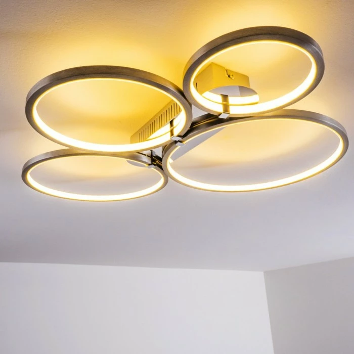 Hofstein Fallo Deckenleuchte LED Chrom, 1-flammig 14 Hofstein Fallo Deckenleuchte LED Chrom, 1-flammig – Bild 14