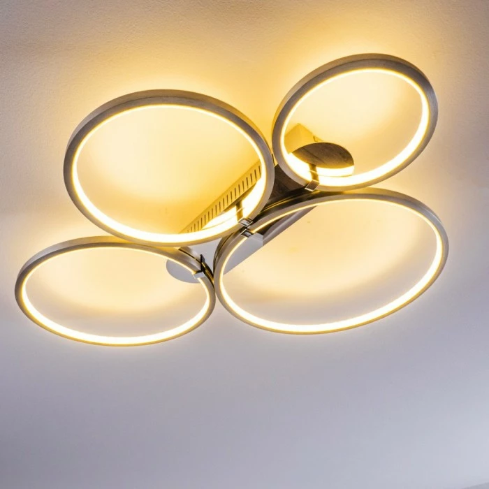 Hofstein Fallo Deckenleuchte LED Chrom, 1-flammig 3 Hofstein Fallo Deckenleuchte LED Chrom, 1-flammig – Bild 3