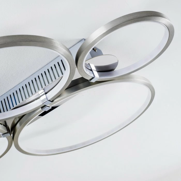 Hofstein Fallo Deckenleuchte LED Chrom, 1-flammig 6 Hofstein Fallo Deckenleuchte LED Chrom, 1-flammig – Bild 6