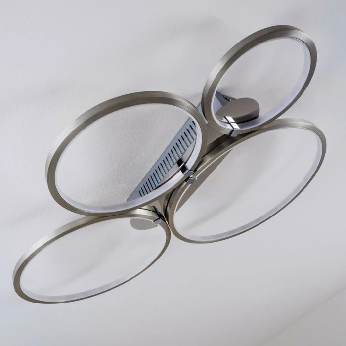 Hofstein Fallo Deckenleuchte LED Chrom, 1-flammig 7 Hofstein Fallo Deckenleuchte LED Chrom, 1-flammig – Bild 7