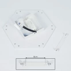 Hofstein Fanebal Deckenpanel LED Weiß, 1-flammig -LED Leuchten Verkäufe fanebal deckenpanel h3418673 4