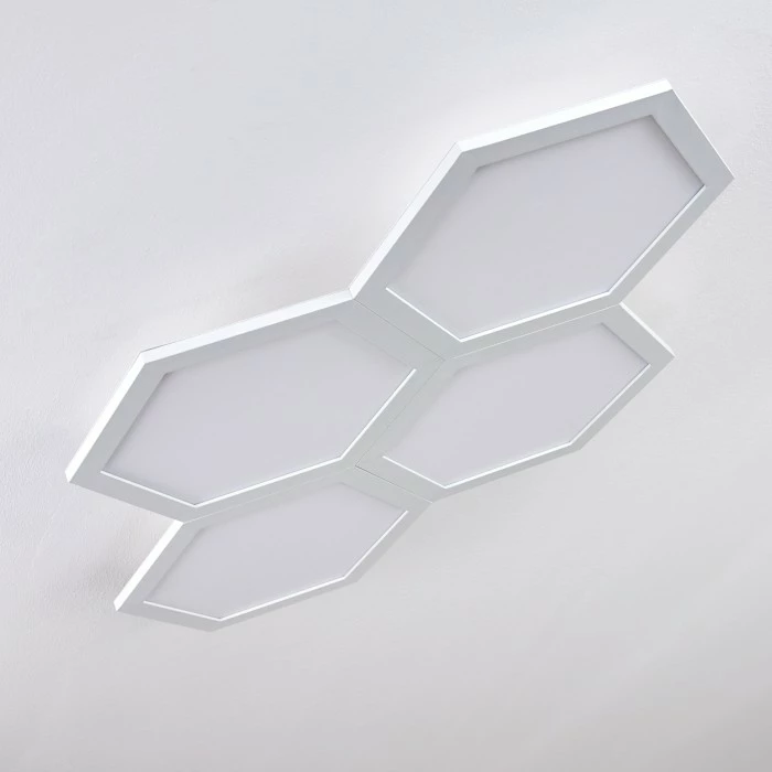 Hofstein Fanebal Deckenpanel LED Weiß, 1-flammig 8 Hofstein Fanebal Deckenpanel LED Weiß, 1-flammig – Bild 8