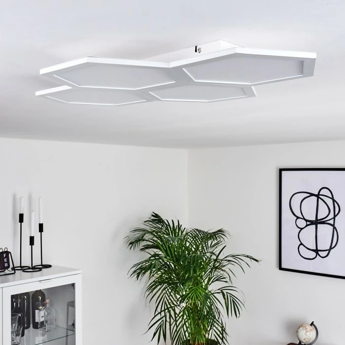 Hofstein Fanebal Deckenpanel LED Weiß, 1-flammig 10 Hofstein Fanebal Deckenpanel LED Weiß, 1-flammig – Bild 10