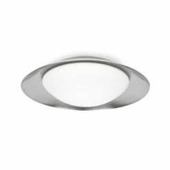 Faro Barcelona Side Deckenleuchte LED Nickel-Matt, Weiß, 1-flammig