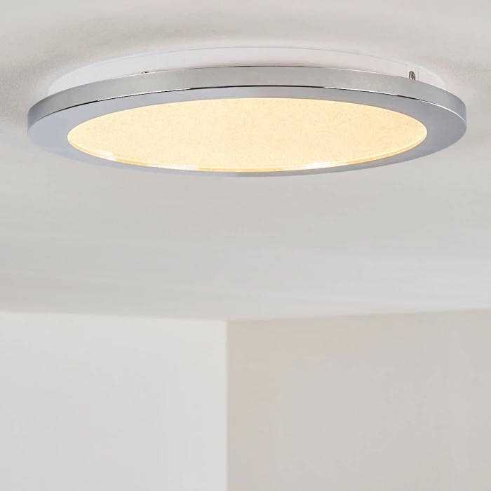 Hofstein Fasola Deckenleuchte LED Nickel glänzend, 1-flammig 11 Hofstein Fasola Deckenleuchte LED Nickel glänzend, 1-flammig – Bild 11