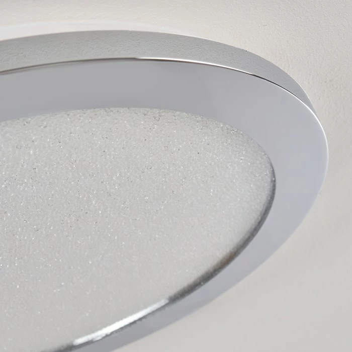 Hofstein Fasola Deckenleuchte LED Nickel glänzend, 1-flammig 8 Hofstein Fasola Deckenleuchte LED Nickel glänzend, 1-flammig – Bild 8