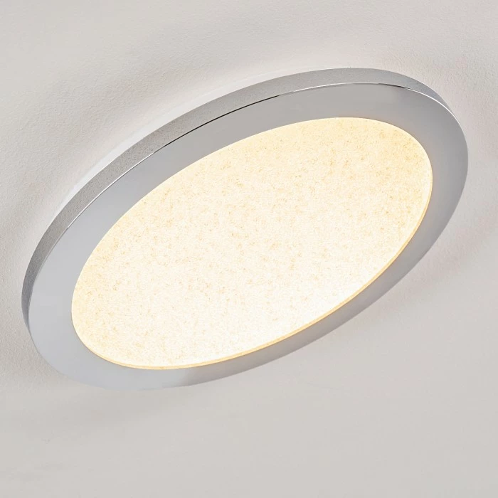 Hofstein Fasola Deckenleuchte LED Nickel glänzend, 1-flammig 10 Hofstein Fasola Deckenleuchte LED Nickel glänzend, 1-flammig – Bild 10