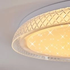 Hofstein Feletto Deckenleuchte LED Weiß, 1-flammig, Fernbedienung 17 Hofstein Feletto Deckenleuchte LED Weiß, 1-flammig, Fernbedienung -LED Leuchten Verkäufe feletto deckenleuchte h3392171 5