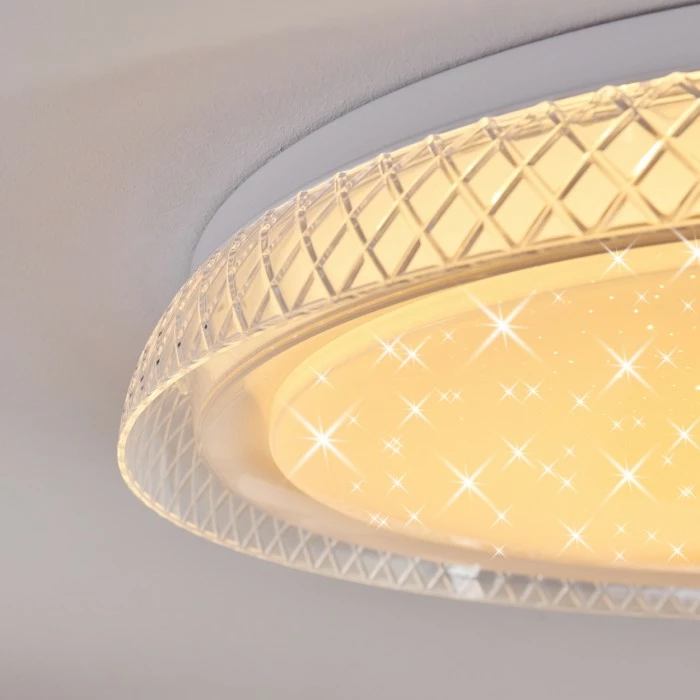 Hofstein Feletto Deckenleuchte LED Weiß, 1-flammig, Fernbedienung 6 Hofstein Feletto Deckenleuchte LED Weiß, 1-flammig, Fernbedienung – Bild 6