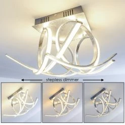 Hofstein Felin Deckenleuchte LED Silber, 1-flammig
